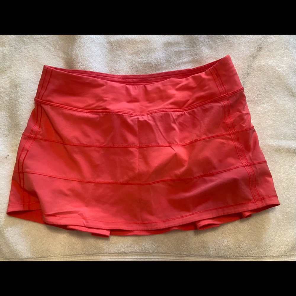 Lululemon Pink Pace Rival Skirt